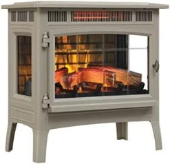Duraflame Electric Infrared Quartz Fireplace Stove With 3D Flame Effect, Black -Solo Stoves Shop 41o53WR1QPL. AC