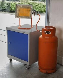 Sealey LP14 Space Warmer Propane Heater With Stand 14,330Btu/hr, Floor, Multi Colour -Solo Stoves Shop 41oJBLvueLL