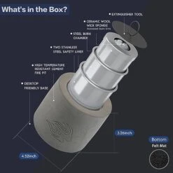 Portable Tabletop Fire Pit Bowl - Table Top Rubbing Alcohol Fireplace Indoor Outdoor Decor Mini Fire Pit Long Time Burning And Smokeless Birthday Gifts -Solo Stoves Shop 41obD7l0vJL
