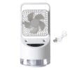 Smalibal Cooling Fan Adjustable 3 Speeds Moisturizing Portable Temperature Display Desk Cooler Fan For Office
