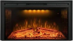 Benrocks 36'' Electric Fireplace Inserts, Recessed & Built In Wall Electric Fireplace Heater With Fire Crackling Sound, Adjustable Top Light & Flame Speed, Overheating Protection, 750/1500W Black 27 Benrocks 36'' Electric Fireplace Inserts, Recessed & Built In Wall Electric Fireplace Heater With Fire Crackling Sound, Adjustable Top Light & Flame Speed, Overheating Protection, 750/1500W Black -Solo Stoves Shop 41pYT6SbFL. AC
