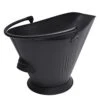 Amagabeli Garden Home Bucket For Fireplace Assembled Pellet Stove Indoor And Outdoor Hot Ashes Carrier Container Black Fireside Fuel Can Sturdy Fire Place Burning Wood Holder Hearth Tools