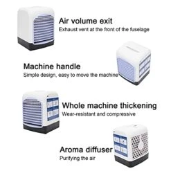 Portable Air Conditioner, Supports USB Charging Mini Personal Space Air Cooler Fragrance Diffuser Air Conditioner With 3 Speeds, For Bedroom, Home, Office, Camping 12 Portable Air Conditioner, Supports USB Charging Mini Personal Space Air Cooler Fragrance Diffuser Air Conditioner With 3 Speeds, For Bedroom, Home, Office, Camping -Solo Stoves Shop 41rkVnip8hS