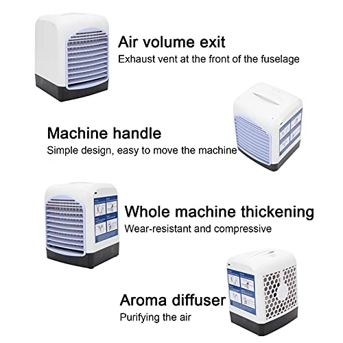 Portable Air Conditioner, Supports USB Charging Mini Personal Space Air Cooler Fragrance Diffuser Air Conditioner With 3 Speeds, For Bedroom, Home, Office, Camping 6 Portable Air Conditioner, Supports USB Charging Mini Personal Space Air Cooler Fragrance Diffuser Air Conditioner With 3 Speeds, For Bedroom, Home, Office, Camping - Image 6