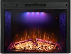 Benrocks 36'' Electric Fireplace Inserts, Recessed & Built In Wall Electric Fireplace Heater With Fire Crackling Sound, Adjustable Top Light & Flame Speed, Overheating Protection, 750/1500W Black 26 Benrocks 36'' Electric Fireplace Inserts, Recessed & Built In Wall Electric Fireplace Heater With Fire Crackling Sound, Adjustable Top Light & Flame Speed, Overheating Protection, 750/1500W Black -Solo Stoves Shop 41s1UMT7HZL. AC 1