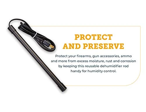 SnapSafe Gun Safe Dehumidifier Rod 12 Inch, Black, 75903 -Maintenance-Free Plug-In Electric Dehumidifier Eliminates Moisture For Gun Safes & Cabinets To Help Prevent Rust & Corrosion In Your Gun Vault 1 SnapSafe Gun Safe Dehumidifier Rod 12 Inch, Black, 75903 -Maintenance-Free Plug-In Electric Dehumidifier Eliminates Moisture For Gun Safes & Cabinets To Help Prevent Rust & Corrosion In Your Gun Vault