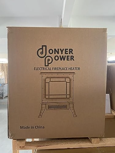 DONYER POWER 23" Electric Stove Portable Heater, 1500W,LED Adjustable Flame Intensity Control, Black, Room Heater,Space Heater 5 DONYER POWER 23" Electric Stove Portable Heater, 1500W,LED Adjustable Flame Intensity Control, Black, Room Heater,Space Heater - Image 5