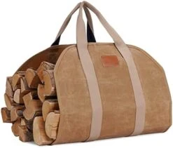 TwentyNext Firewood Log Carrier, Firewood Waxed Canvas Tote Bag With Handles, Heavy Duty Firewood Holder Fireplace Wood Stove Accessories For Camping,BBQ Indoor & Outdoor -Solo Stoves Shop 41t2unwb3aL. AC