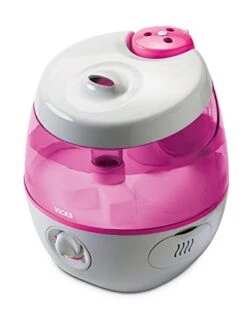 Vicks® Vicks Sweet Dreams Cool Mist Humidifier, Pink, Medium Rooms, 1 Gallon Tank – Filter Free Cool Mist Humidifier For Baby And Kids Rooms With Light Up Display, Works With Vicks VapoPads