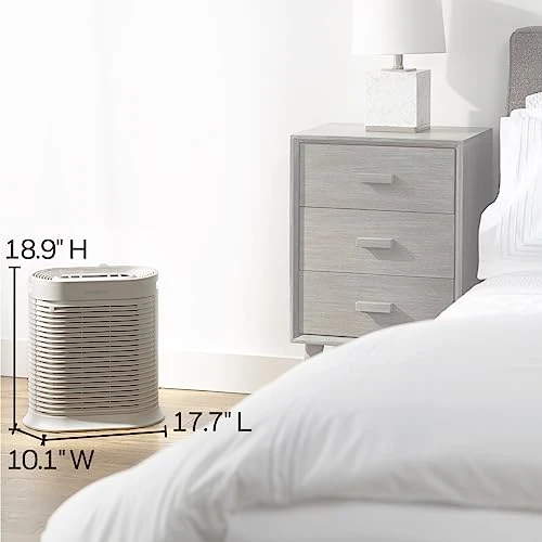 Honeywell HPA204 HEPA Air Purifier For Large Rooms - Microscopic Airborne Allergen+ Reducer, Cleans Up To 1500 Sq Ft In 1 Hour - Wildfire/Smoke, Pollen, Pet Dander, And Dust Air Purifier – White 5 Honeywell HPA204 HEPA Air Purifier For Large Rooms - Microscopic Airborne Allergen+ Reducer, Cleans Up To 1500 Sq Ft In 1 Hour - Wildfire/Smoke, Pollen, Pet Dander, And Dust Air Purifier – White - Image 5