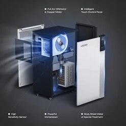 Waykar 296 Pint Large Commercial Dehumidifier For Basement, Industrial And Job Site Space Up To 8000 Sq. Ft -Intelligent Touch Control -Solo Stoves Shop 41txx4zXSnL