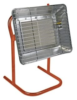 Sealey LP14 Space Warmer Propane Heater With Stand 14,330Btu/hr, Floor, Multi Colour