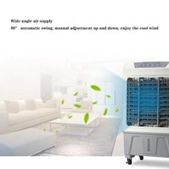 LLYB Cooling Fan Portable Evaporative Cooler Fan & Humidifier Rooms Up To 645.8Sq.Ft,Swamp Cooler With 3 Speeds Perfect For Patio BBQ Area, Garage, Warehouse, Supermarket, Oscillation Function -Solo Stoves Shop 41uclQ4tatL