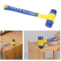 Portable Mini Rubber Hammer,10in Rubber Mallet,Detachable Mounted Hammer With Anti Slip Handle,Lightweight Double Face Hammer Mallets For Flooring Installation -Solo Stoves Shop 41vThkaK2NL