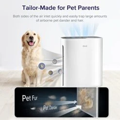 LEVOIT Vital100 Air Purifier Replacement, HEPA High-Efficiency Activated Carbon Filter, Vital 100-RF, 2 Pack, White