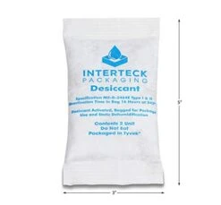 INTERTECK PACKAGING 60 Gram Clay Packets - Rechargeable Desiccant Packets And Dehumidifiers, 4.5 Cubic Ft/Packet (Non-Indicating, Tyvek 24 Pack)
