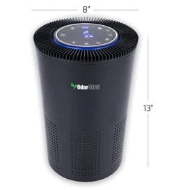 OdorStop OSAP5 HEPA Air Purifier For Areas Up To 1000 Sq Ft With H13 True HEPA Filter, Active Carbon, 5-Speed, Auto Mode, Sleep Mode, Child Lock, And Timer - Black -Solo Stoves Shop 41vuIf5U5sL