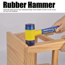 Portable Mini Rubber Hammer,10in Rubber Mallet,Detachable Mounted Hammer With Anti Slip Handle,Lightweight Double Face Hammer Mallets For Flooring Installation -Solo Stoves Shop 41w8QPqKoRL
