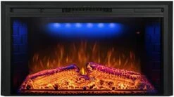 Benrocks 36'' Electric Fireplace Inserts, Recessed & Built In Wall Electric Fireplace Heater With Fire Crackling Sound, Adjustable Top Light & Flame Speed, Overheating Protection, 750/1500W Black 21 Benrocks 36'' Electric Fireplace Inserts, Recessed & Built In Wall Electric Fireplace Heater With Fire Crackling Sound, Adjustable Top Light & Flame Speed, Overheating Protection, 750/1500W Black -Solo Stoves Shop 41wN5oqtO7L. AC