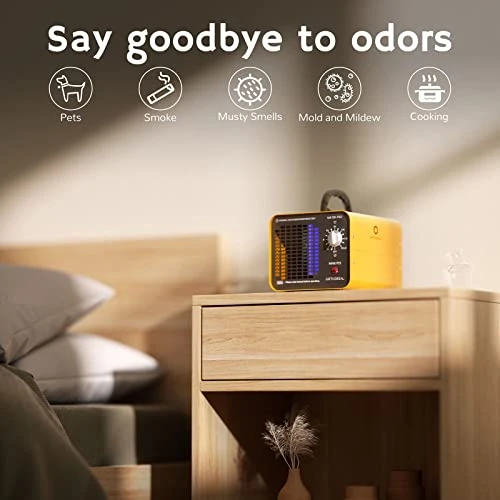 Airthereal MA10K-PRO Ozone Generator 10000 Mg/h High Capacity O3 Machine, Home Ionizer Odor Remover, Yellow 2 Airthereal MA10K-PRO Ozone Generator 10000 Mg/h High Capacity O3 Machine, Home Ionizer Odor Remover, Yellow - Image 2