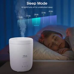 GOLDFOX Humidifiers For Bedroom, 28dB Quiet Humidifiers For Baby, 2.2L Cool Mist Humidifiers With Night Light, Air Humidifier For Plants, Humidifier For Home, Last Up To 36H Worktime, Auto-Shut Off -Solo Stoves Shop 41xMcx8tzZL