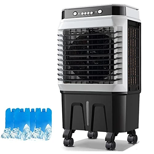 BeiLiHe Portable Evaporative Air Cooler, 3 Speeds Cooling Fan With 4 Ice Box, 120°Oscillation Swamp Cooler With 4 Universal Wheel, 40L Water Tank, Mechanical & Remote Control (Color : Mechanical) 1 BeiLiHe Portable Evaporative Air Cooler, 3 Speeds Cooling Fan With 4 Ice Box, 120°Oscillation Swamp Cooler With 4 Universal Wheel, 40L Water Tank, Mechanical & Remote Control (Color : Mechanical)