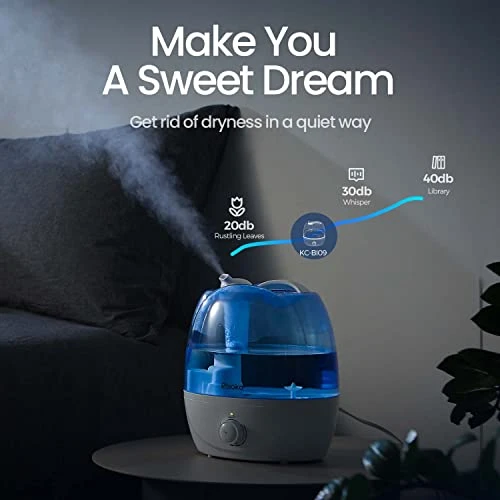 Rbioko® 2.6L Cool Mist Humidifiers For Bedroom Whisper Quiet, Ultrasonic Vaporizer For Baby & Nursery, Indoor Plants & Whole House -Adjustable 360 Rotation Nozzle, Easy To Clean, Auto-Shut Off 2 Rbioko® 2.6L Cool Mist Humidifiers For Bedroom Whisper Quiet, Ultrasonic Vaporizer For Baby & Nursery, Indoor Plants & Whole House -Adjustable 360 Rotation Nozzle, Easy To Clean, Auto-Shut Off - Image 2
