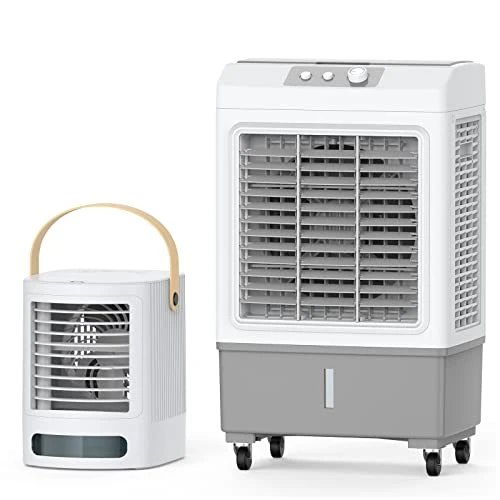 FANCOLE Evaporative Air Cooler Bundle With 7 Colors Night Light Mini Air Conditioner 1 FANCOLE Evaporative Air Cooler Bundle With 7 Colors Night Light Mini Air Conditioner