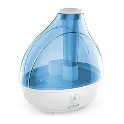 Pure Enrichment® MistAire™ Ultrasonic Cool Mist Humidifier - Quiet Air Humidifier For Bedroom, Nursery, Office, & Indoor Plants - Lasts Up To 25 Hours, 360° Rotation Nozzle, Auto Shut-Off, Night Light