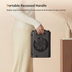Small Space Heater, Portable 1500W Ceramic Space Heater For Indoor Use, Overheated & Tip-Over Safety Protection, Personal Electric Space Heater With Thermostat For Desk, Office, Home, And Room Use -Solo Stoves Shop 41y6Gdxs4sL