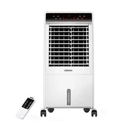 MNSSRN Evaporative Cooler For Heating Cooling, 3 Fan Speed Smart Remote Control, 12 Hours Timer, 8L Portable Air Cooler