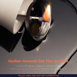 LOVINFLAME Passion Glass Candle Portable Tabletop Fire Pit Gift Patio Warmer Fireplace Indoor Home Décor Smokeless, ONLY Used With Lovinflame Ethanol-Free Fuel -Solo Stoves Shop 41zkeWKXkDL