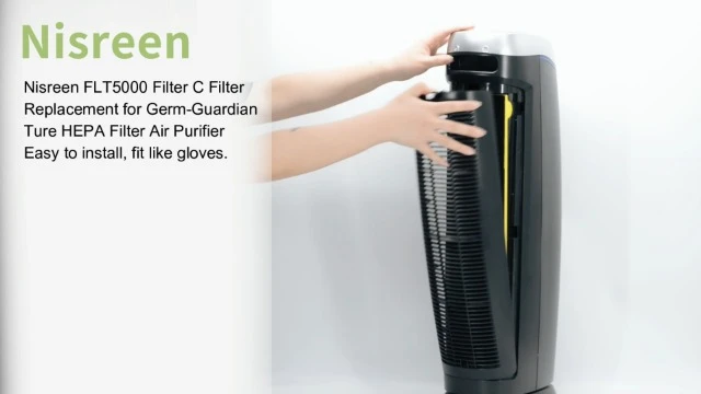 Nisreen Filter C FLT5000 Filter Compatible With Germ-Guardian True Hepa Filter Air Purifier AC5250PT AC5000E AC5300B AC5350W, 2 HEPA And 6 Pre-Filter 4 Nisreen Filter C FLT5000 Filter Compatible With Germ-Guardian True Hepa Filter Air Purifier AC5250PT AC5000E AC5300B AC5350W, 2 HEPA And 6 Pre-Filter - Image 4