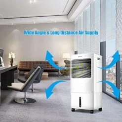 GENERIC Cooler Fan Evaporative And Humidifier With Remote Control White Plastic -Solo Stoves Shop 510GC0SznkL