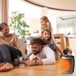 Kismile Small Space Heater Electric Portable Heater Fan For Home And Office Ceramic Fan Heaters With Adjustable Thermostat, 750W/1500W (8.1 Inch, Silver) -Solo Stoves Shop 510Z5J3oyhL