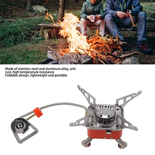 Portable Mini Stove, Mountaineering Stove Outdoor Camping Set Stove Head Camping Portable Gas Stove For Outdoor Hiking Picnic BBQ, Small, Mini Camping Stove Portable Outdoor Foldable Picnic Rocke 2 Portable Mini Stove, Mountaineering Stove Outdoor Camping Set Stove Head Camping Portable Gas Stove For Outdoor Hiking Picnic BBQ, Small, Mini Camping Stove Portable Outdoor Foldable Picnic Rocke - Image 2