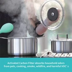 Leemone Core 200S Filter, 3-in-1 True HEPA H13 Replacement Filters Compatible With LEVOIT Air Purifier, Core 200S-RF, White, 3Pack -Solo Stoves Shop 510l5CyuTGL