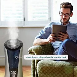 HoMedics Demineralization Cartridge For Ultrasonic Humidifiers – 4-Pack Humidifier Filter Replacements, Filters Mineral Deposits And Purifies Water In Air Humidifiers For Bedroom, Plants, Office -Solo Stoves Shop 5114t6H5O6L