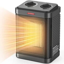 Small Space Heater, Portable 1500W Ceramic Space Heater For Indoor Use, Overheated & Tip-Over Safety Protection, Personal Electric Space Heater With Thermostat For Desk, Office, Home, And Room Use -Solo Stoves Shop 511ePu9q4ML. AC