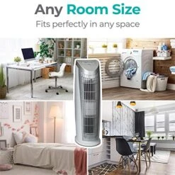 Alen T500 Air Purifier, Quiet Air Flow For Large Rooms, 500 SqFt, Portable Air Cleaner For Allergens, Dust, Mold, Pet Odors, Bacteria, In White -Solo Stoves Shop 513S3bZsRTL