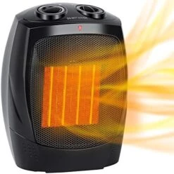 Portable Electric Space Heater 1500W/750W Personal Room Heater With Thermostat, Small Desk Ceramic Heater With Tip Over And Overheat Protection ETL Certified For Office Indoor Bedroom (Silver) 6 Portable Electric Space Heater 1500W/750W Personal Room Heater With Thermostat, Small Desk Ceramic Heater With Tip Over And Overheat Protection ETL Certified For Office Indoor Bedroom (Silver) -Solo Stoves Shop 516VREJkdSL. AC