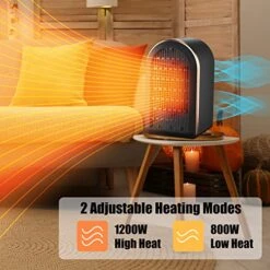 Small Electric Heater, Portable Space Heaters For Indoor Use, Mini Ceramic Heater For Office Patio Home Use, Desk Heaters With Overheat & Tip-Over Protection -Solo Stoves Shop 516iToLDFuL