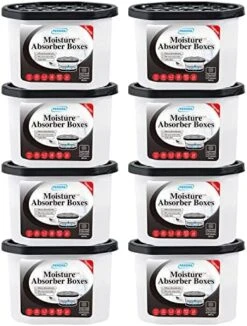 PEKGRIL Moisture Absorber With Activated Charcoal, 8 Packs 500mL Humidity Absorber Boxes, Fragrance Free Dehumidifier, Moisture Absorber Bucket, Attracts Extra Moisture From Closet, Bathroom, Kitchen -Solo Stoves Shop 516y6jKqX4L. AC