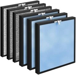 FCFMY 3 Sets Replacement Filters For HSP001 Smart True HEPA, 4 Stage Filtration Of Fine Pre-Filter, Activated Carbon, Cold Catalyst And H13 True HEPA Filter -Solo Stoves Shop 516zlCIk1KL. AC