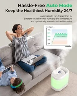 Homvana Humidifiers For Bedroom, 5L Top Fill Cool Mist Vaporizer For Plants Baby Kids For Home (Never Leaking Design), Quiet (23dB) Humidifier For Large Room, 40H Runtime, Auto, Essential Oil Diffuser 8 Homvana Humidifiers For Bedroom, 5L Top Fill Cool Mist Vaporizer For Plants Baby Kids For Home (Never Leaking Design), Quiet (23dB) Humidifier For Large Room, 40H Runtime, Auto, Essential Oil Diffuser -Solo Stoves Shop 5177a02NTgL