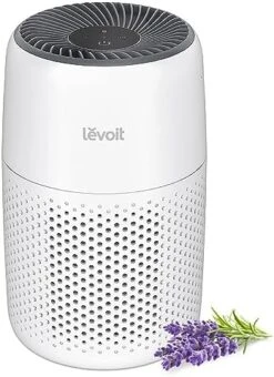 LEVOIT Air Purifiers For Bedroom Home, HEPA Filter Cleaner With Fragrance Sponge For Better Sleep, Filters Smoke, Allergies, Pet Dander, Odor, Dust, Office, Desktop, Portable, Core Mini, White -Solo Stoves Shop 517MMpciPdL. AC
