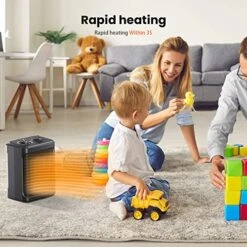 Portable Electric Space Heater For Indoor Use,1500W Ceramic Portable Heater With 4 Modes, Safety & Fast - Quiet Heat, Small Mini Electric Heater For Indoor Office Room Desktop Home Use -Solo Stoves Shop 518X9UJNDXL