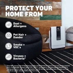 HATHASPACE Smart Air Purifiers For Home, Large Room - HSP001 - True HEPA Air Purifier & Filter For Allergens, Pets, Smoke, Removes 99.9% Of Dust, Pet Dander, Odors - 700 SqFt Coverage -Solo Stoves Shop 518ntDsDrGL