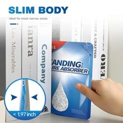 Vacplus Moisture Absorbers - 12 Pack, Standing Humidity Packs for Narrow Flat Surfaces, Effective Closet Dehumidifier with Visible Water Level For Bathrooms, Kitchens & Bookshelves, Fragrance-Free -Solo Stoves Shop 5192gKqTc3L