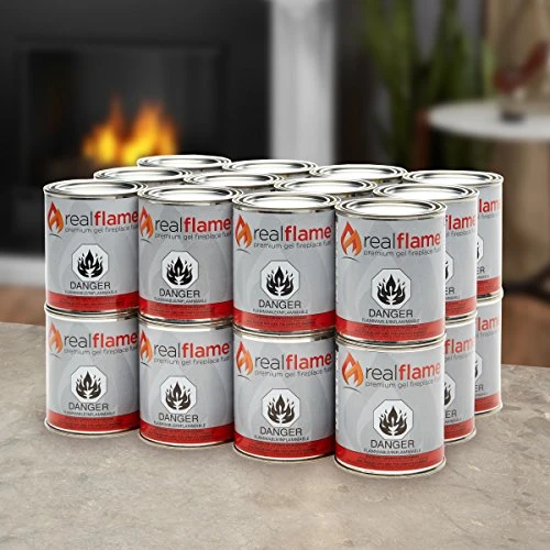Real Flame Gel Fuel Cans - 24-Pack - Gelled Isopropyl Alcohol For Indoor Or Outdoor Fireplaces 2 Real Flame Gel Fuel Cans - 24-Pack - Gelled Isopropyl Alcohol For Indoor Or Outdoor Fireplaces - Image 2